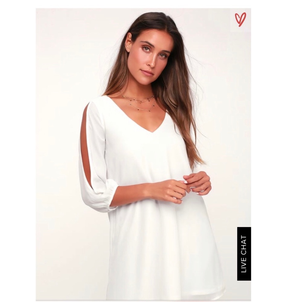 Lulu’s ivory shift dress